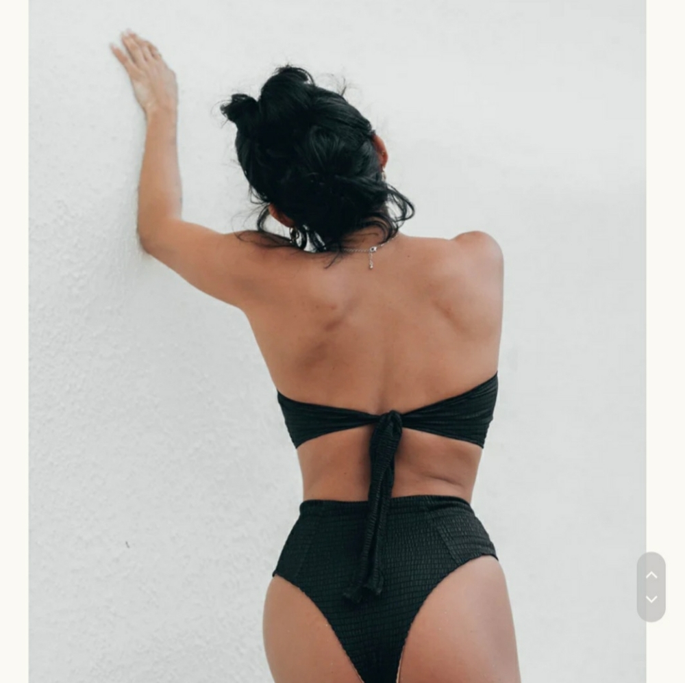 SIE swim - brand new 2 piece black high waisted bikini